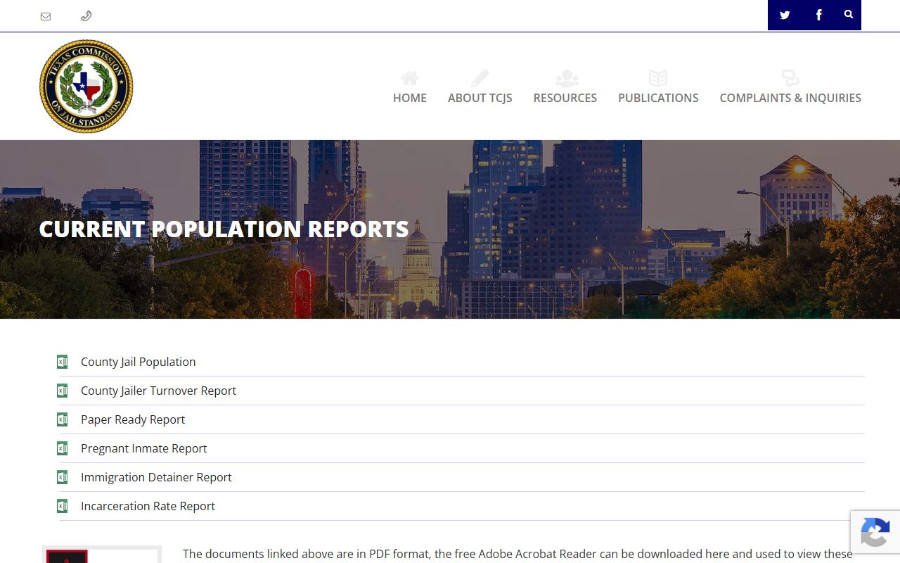 Hockley County inmate population TCJS population reports